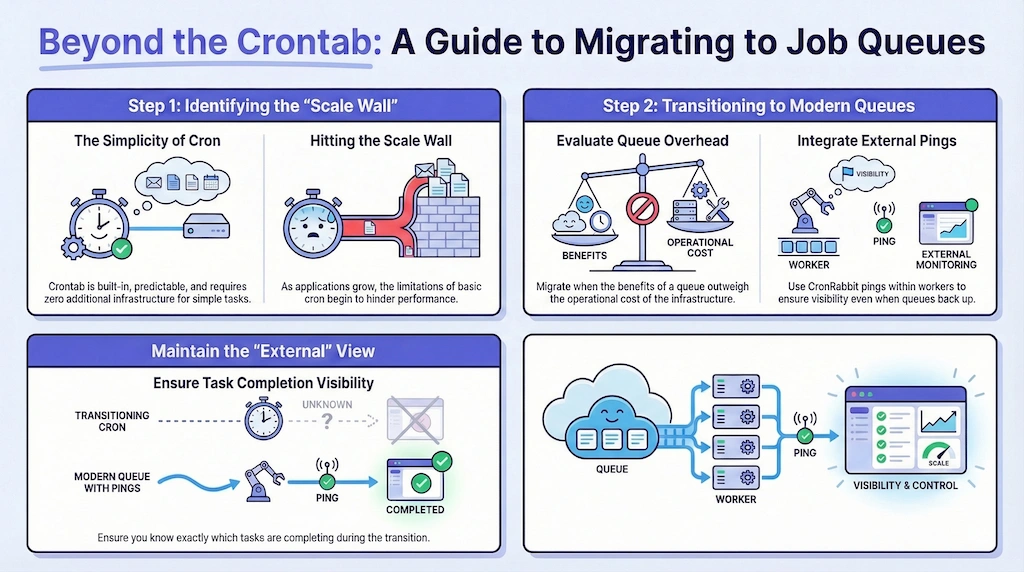 Diagram explaining Beyond the Crontab